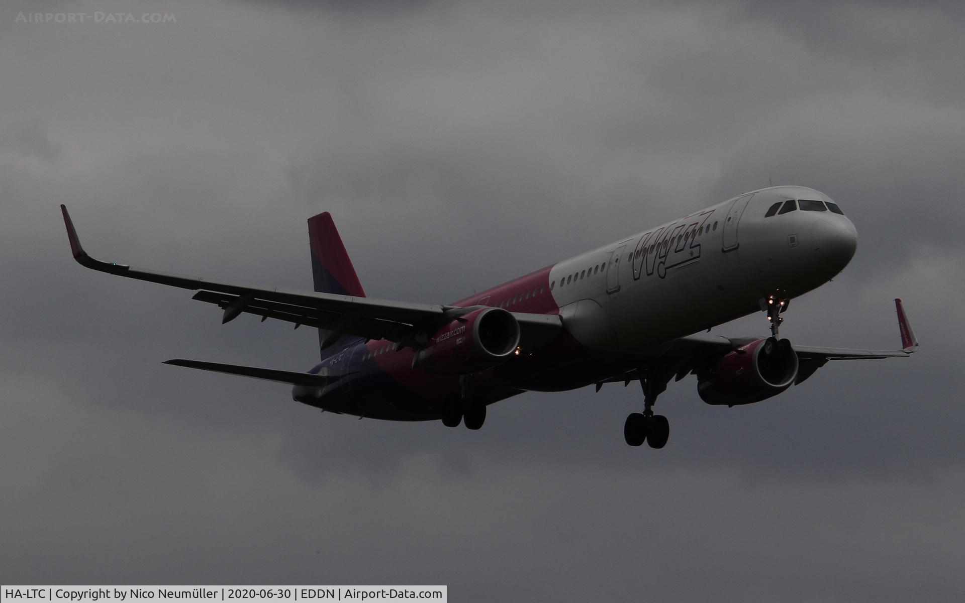 HA-LTC, 2018 Airbus A321-231 C/N 8295, A321 is landing in EDDN/NUE
