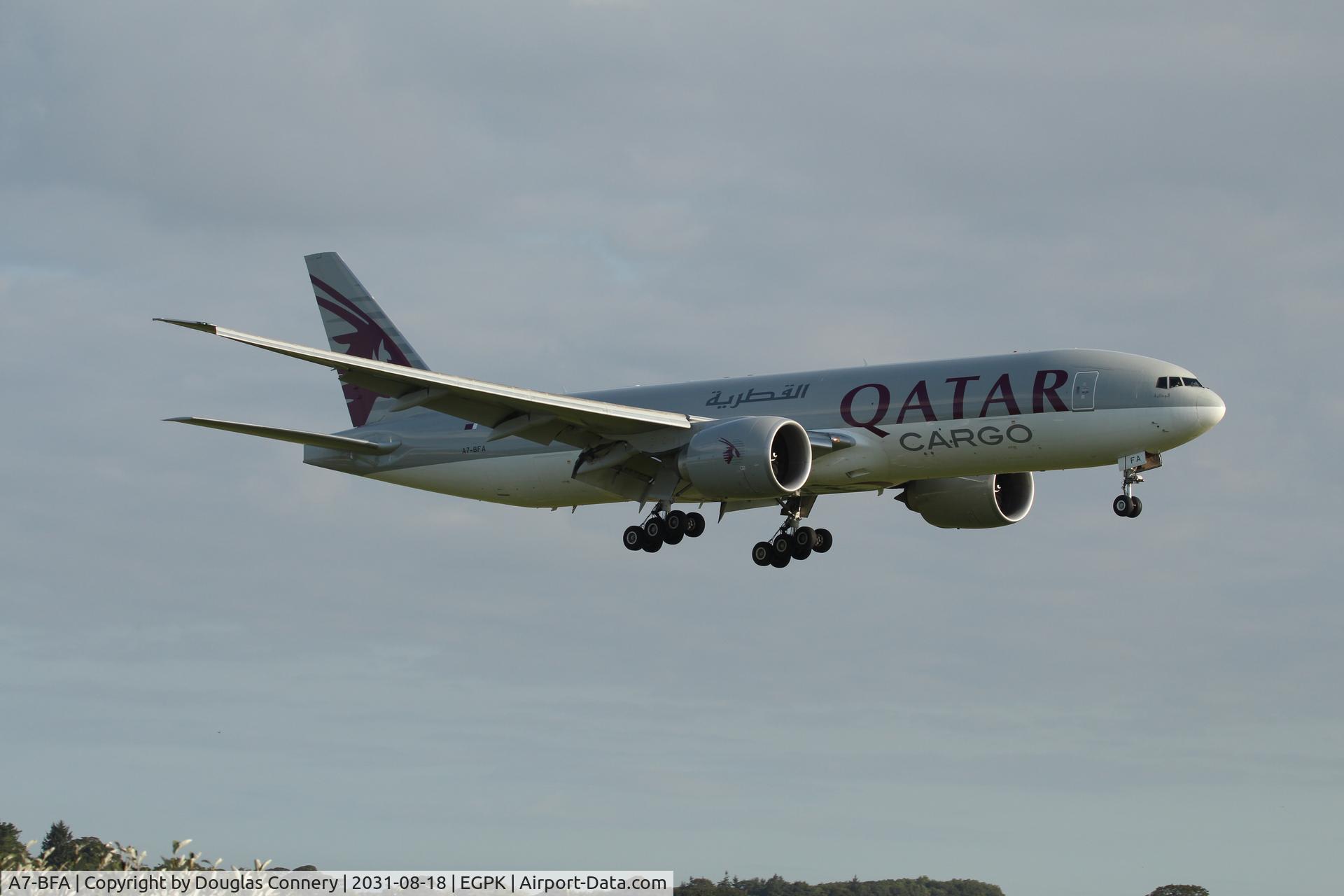A7-BFA, 2010 Boeing 777-FDZ C/N 36098, This aircraft doing this slot for the Air France B777 that were in for maintenance