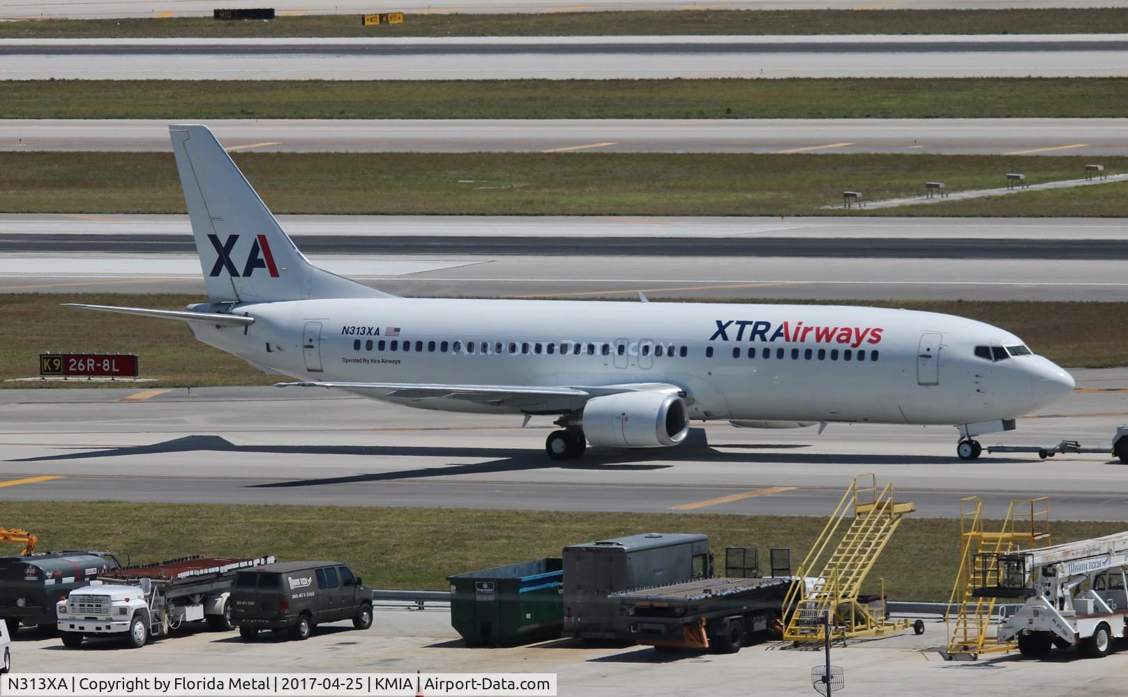 N313XA, 1991 Boeing 737-484 C/N 25313, MIA 2017