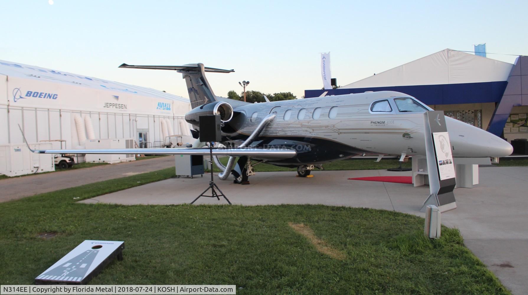N314EE, 2018 Embraer EMB-505 Phenom 300 C/N 50500414, OSH 2018