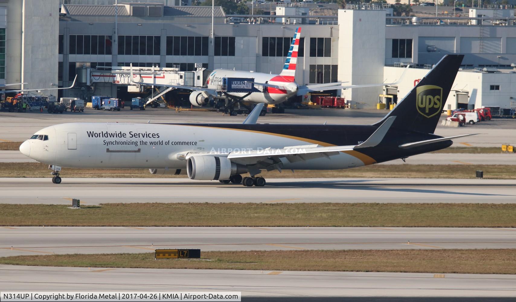 N314UP, 1996 Boeing 767-34AF C/N 27742, MIA 2017
