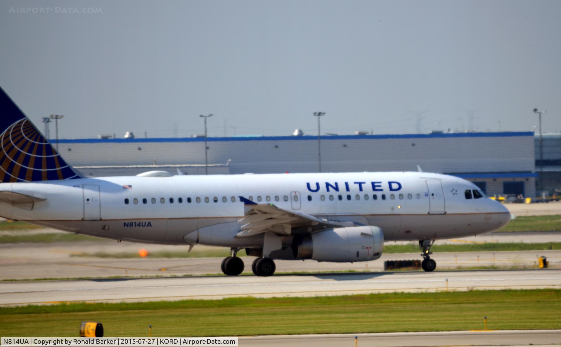 N814UA, 1998 Airbus A319-131 C/N 862, Takeoff O'Hare