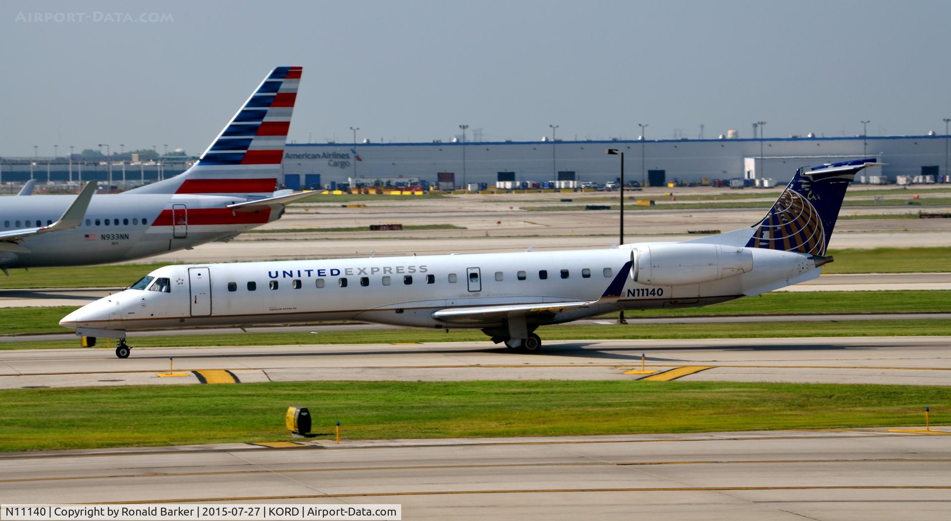 N11140, 2003 Embraer ERJ-145XR (EMB-145XR) C/N 145732, Taxi O'Hare