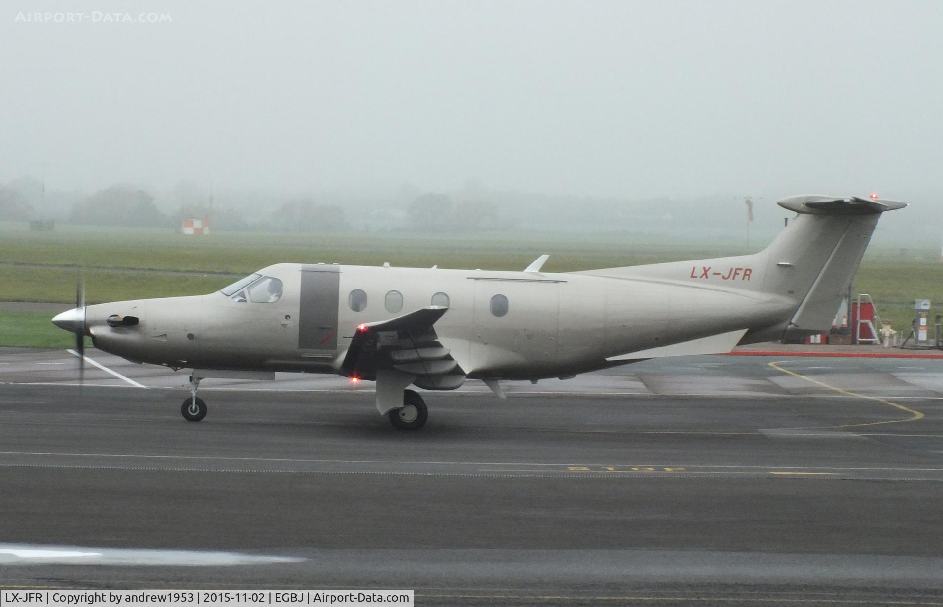 LX-JFR, 2010 Pilatus PC-12/47E C/N 1233, LX-JFR at Gloucestershire Airport.