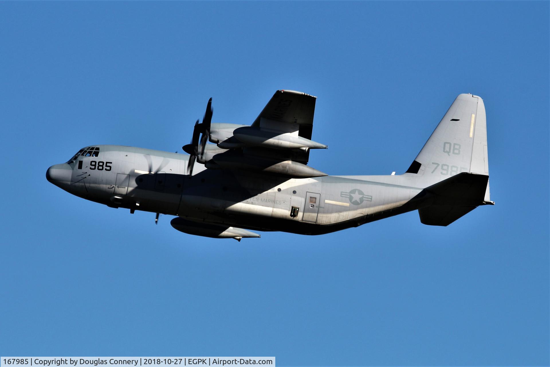 167985, Lockheed Martin KC-130J Hercules C/N 382-5606, Departing runway 30 C/S RADIR 34 On tdy for two weeks
