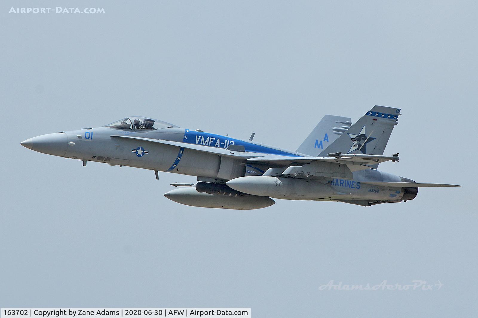 163702, 1988 McDonnell Douglas F/A-18C Hornet C/N 0761/C064, VMFA-112 Color Bird
