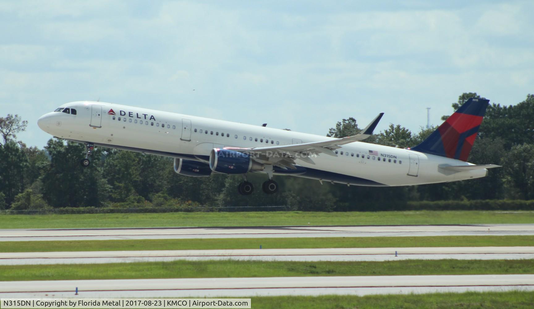 N315DN, 2016 Airbus A321-211 C/N 7436, MCO 2017