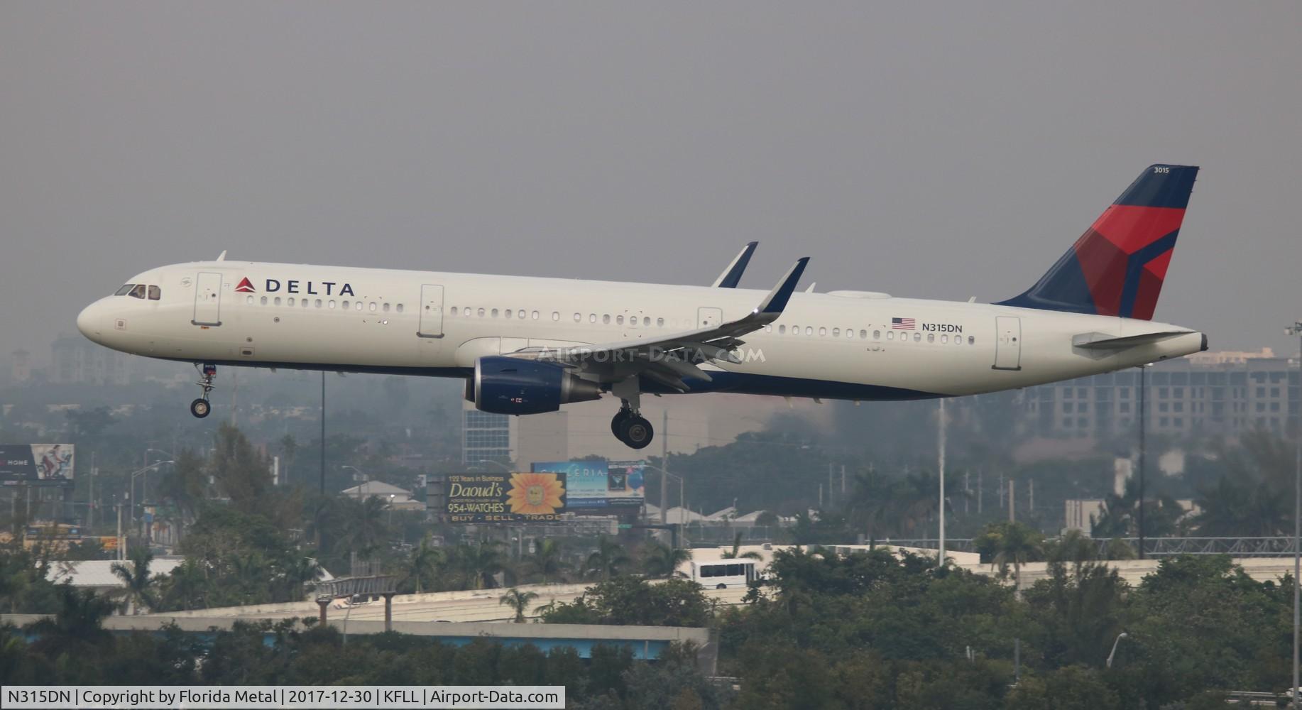 N315DN, 2016 Airbus A321-211 C/N 7436, FLL 2017