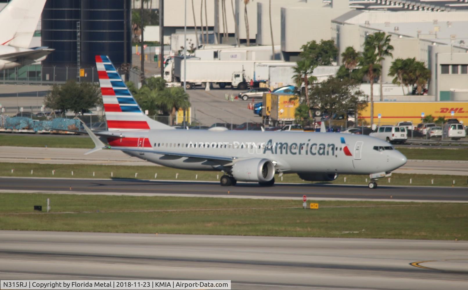 N315RJ, 2018 Boeing 737-8 MAX C/N 44449, MIA 2018