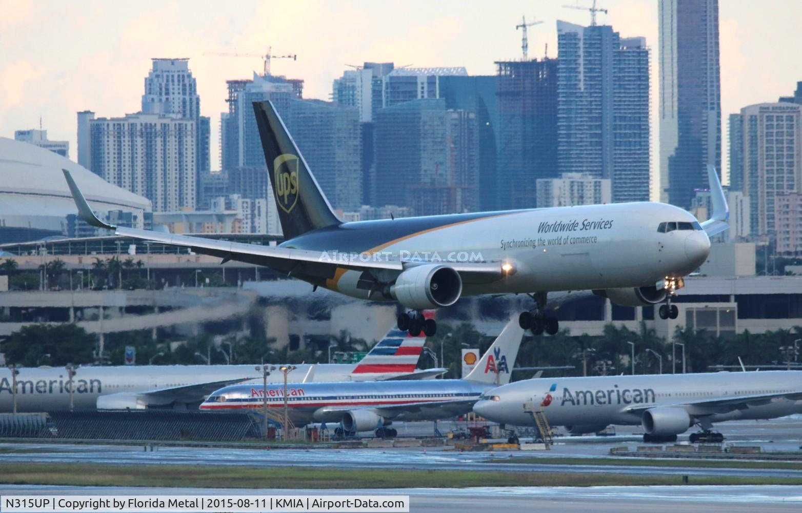 N315UP, 1996 Boeing 767-34AF C/N 27743, MIA 2015