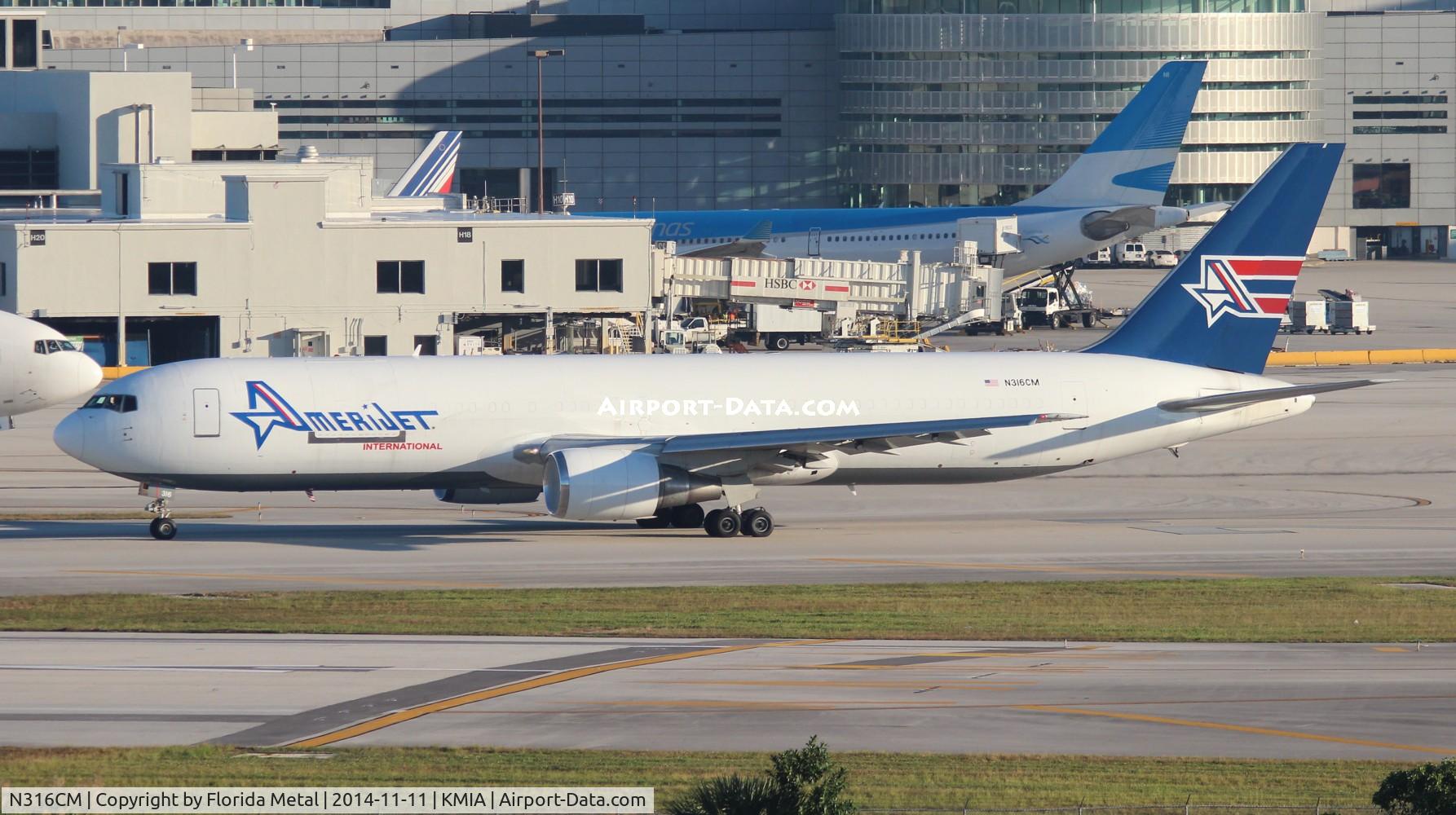 N316CM, 1988 Boeing 767-338 C/N 24146, MIA 2014