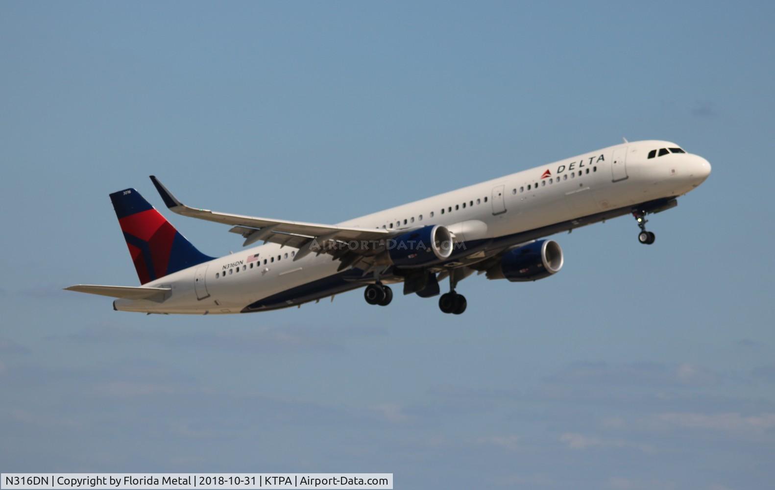 N316DN, 2017 Airbus A321-211 C/N 7327, TPA 2018