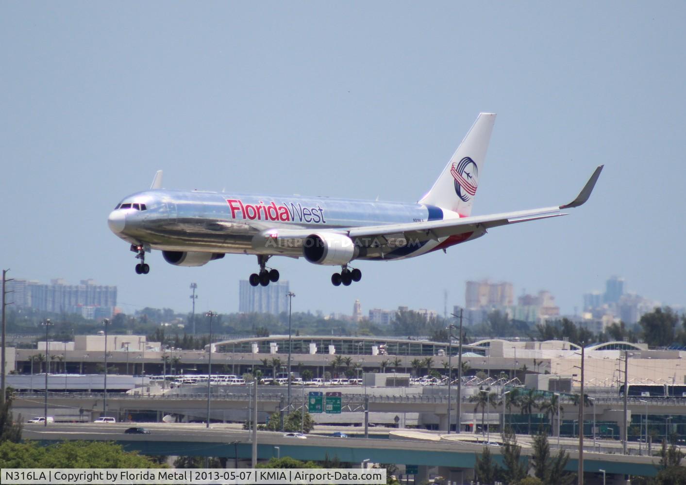 N316LA, 2001 Boeing 767-316F C/N 30842, MIA 2013