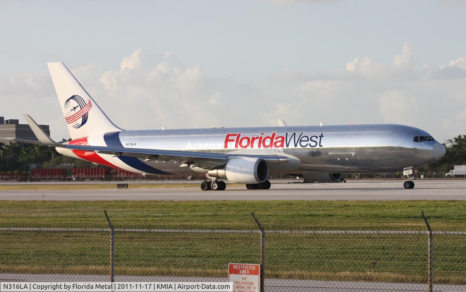 N316LA, 2001 Boeing 767-316F C/N 30842, MIA 2011