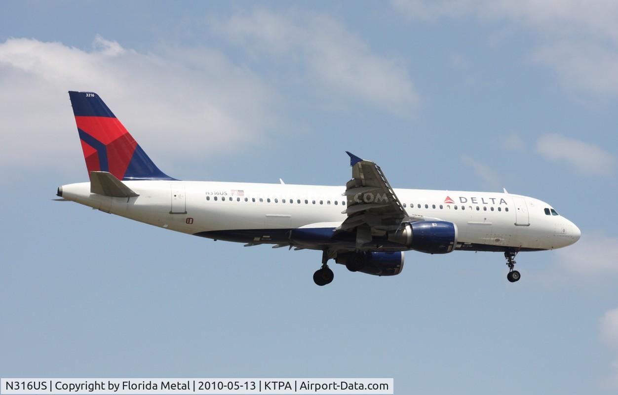 N316US, 1991 Airbus A320-211 C/N 192, TPA 2010
