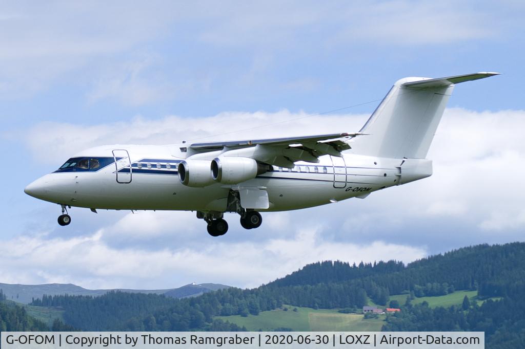 G-OFOM, 1990 British Aerospace BAe.146-100 C/N E1144, Formula One - Flight Operations BAe 146-100