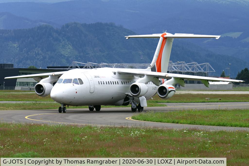 G-JOTS, 1999 British Aerospace Avro 146-RJ100 C/N E3355, JOTA Aviation Avro RJ100