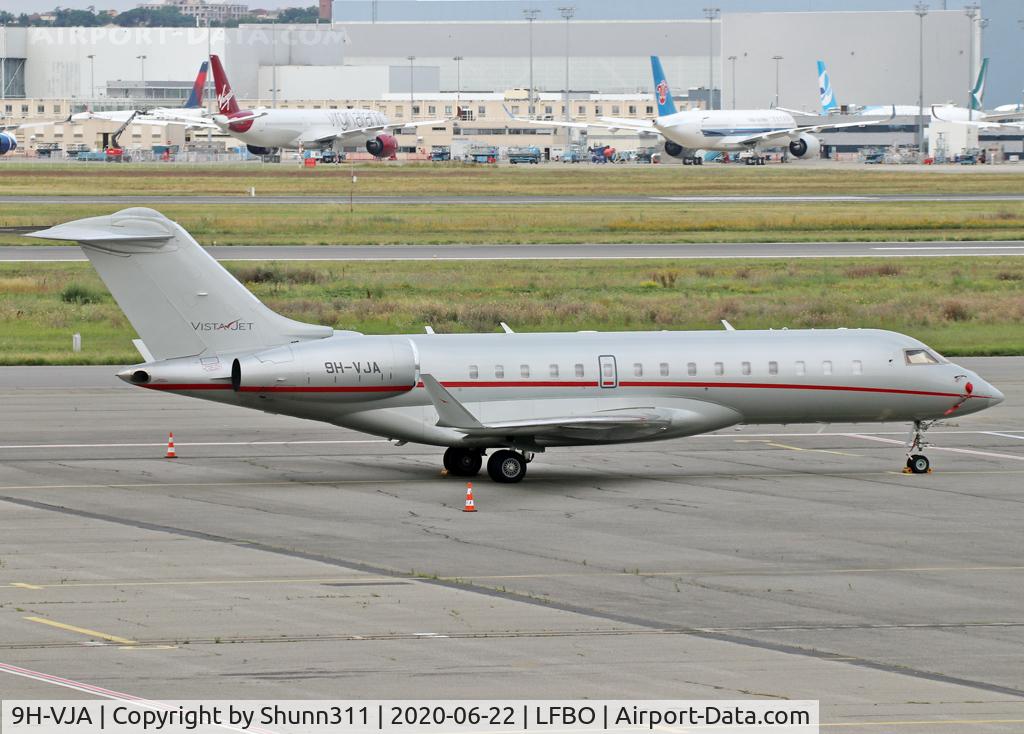 9H-VJA, 2011 Bombardier BD-700-1A10 Global Express XRS C/N 9441, Parked at the General Aviation area...