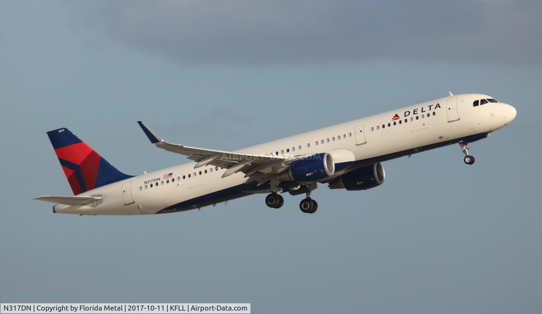 N317DN, 2017 Airbus A321-211 C/N 7373, FLL 2017