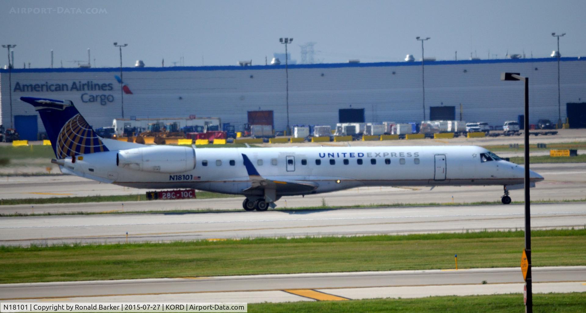 N18101, 2002 Embraer ERJ-145XR (EMB-145XR) C/N 145590, Taxi O'Hare