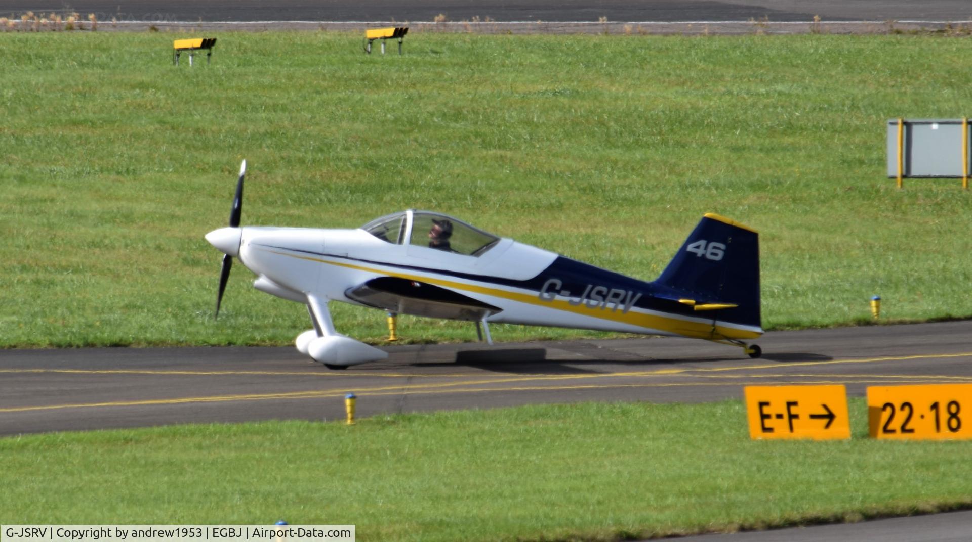 G-JSRV, 2006 Vans RV-6 C/N PFA 181A-14407, G-JSRV at Gloucestershire Airport.