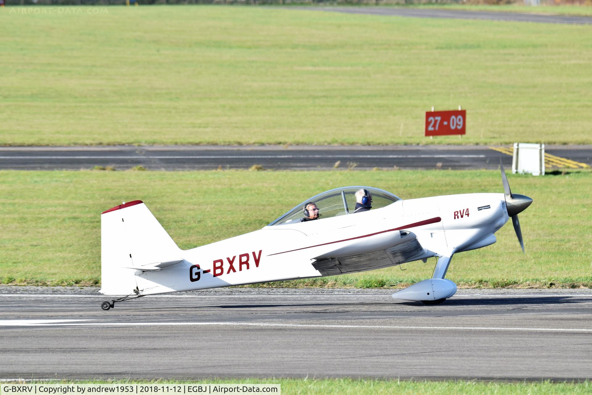 G-BXRV, 2002 Vans RV-4 C/N PFA 181-12482, G-BXRV at Gloucestershire Airport.