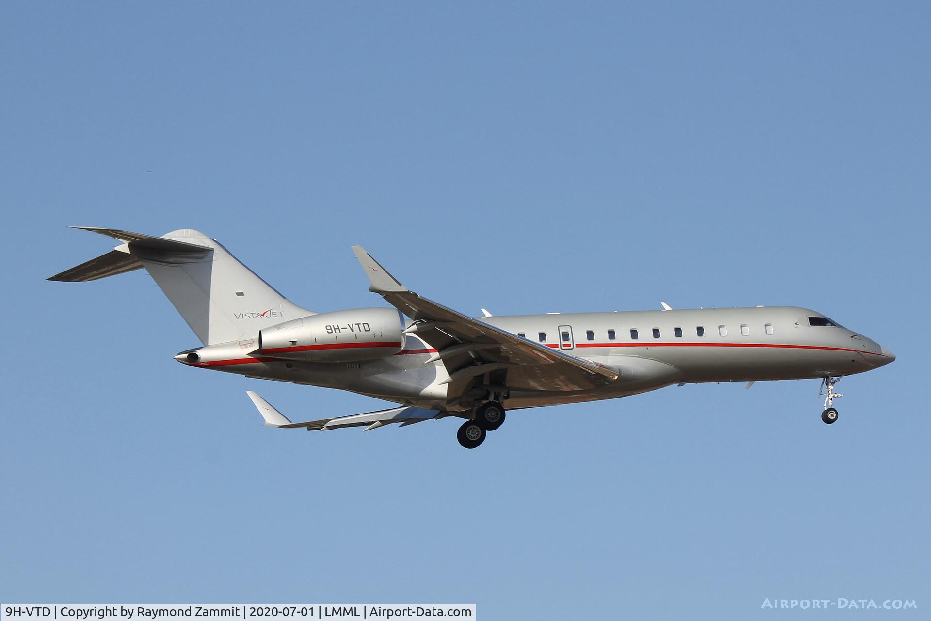 9H-VTD, 2017 Bombardier BD-700-1A10 Global 6000 C/N 9763, Bombardier BD-700 Global6000 9H-VTD Vistajet