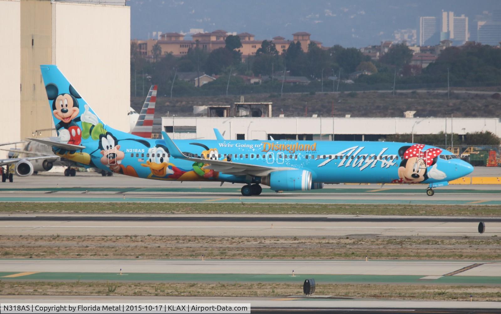 N318AS, 2003 Boeing 737-990 C/N 30018, LAX 2015