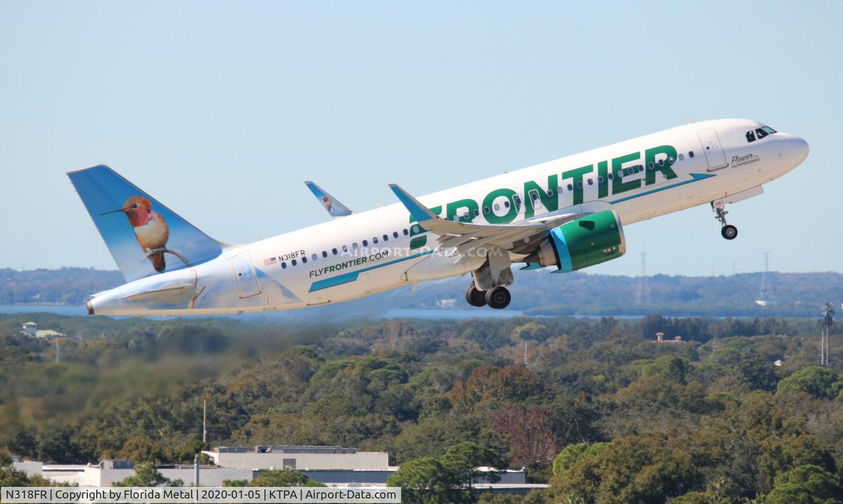 N318FR, 2017 Airbus A320-251N C/N 7946, TPA 2020