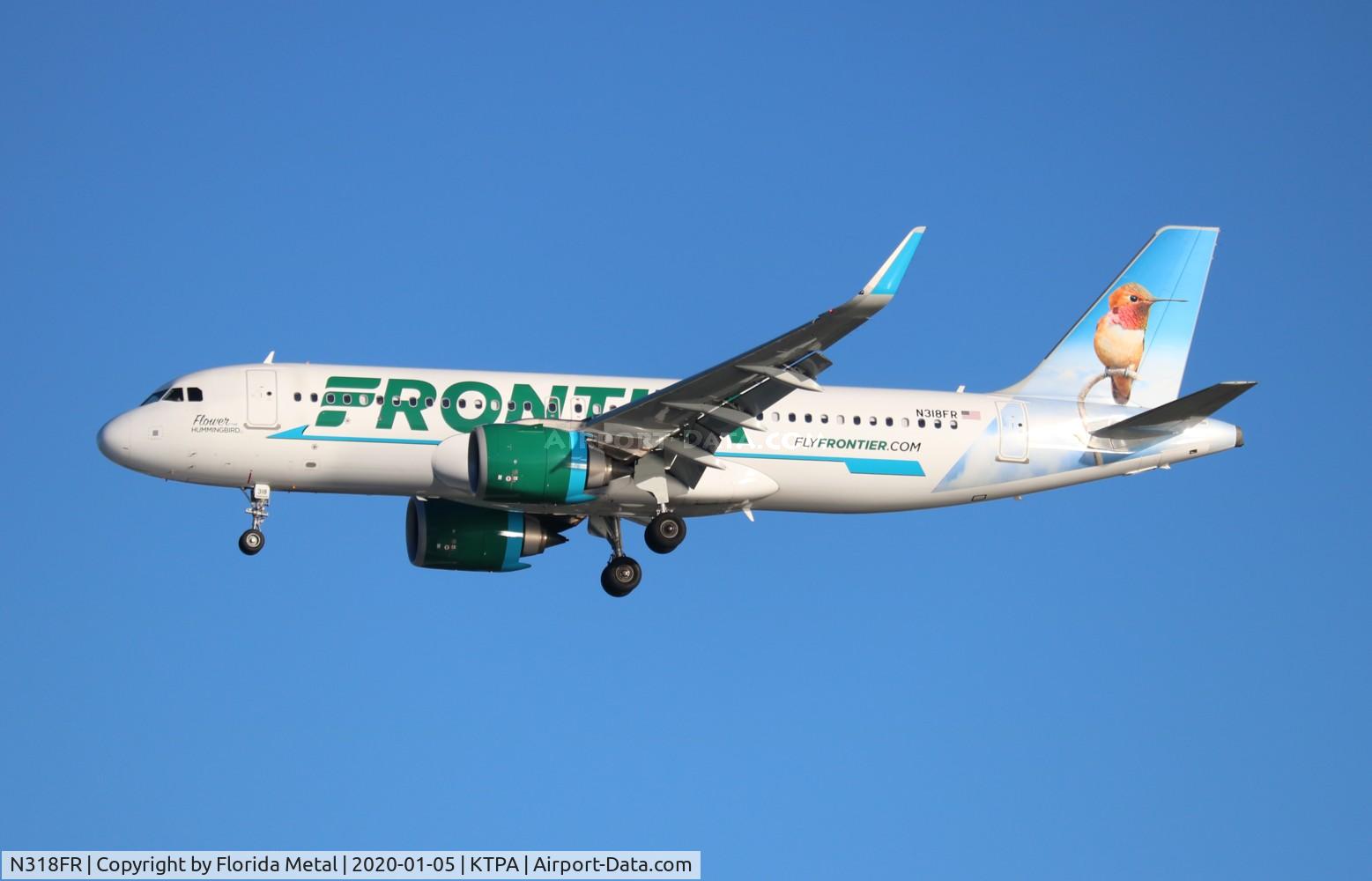 N318FR, 2017 Airbus A320-251N C/N 7946, TPA 2020