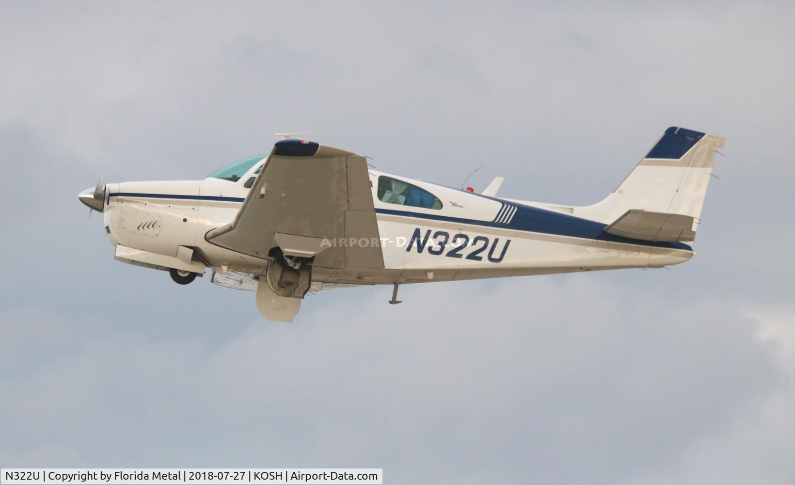 N322U, 1966 Beech 35-C33 Debonair C/N CD-1063, OSH 2018