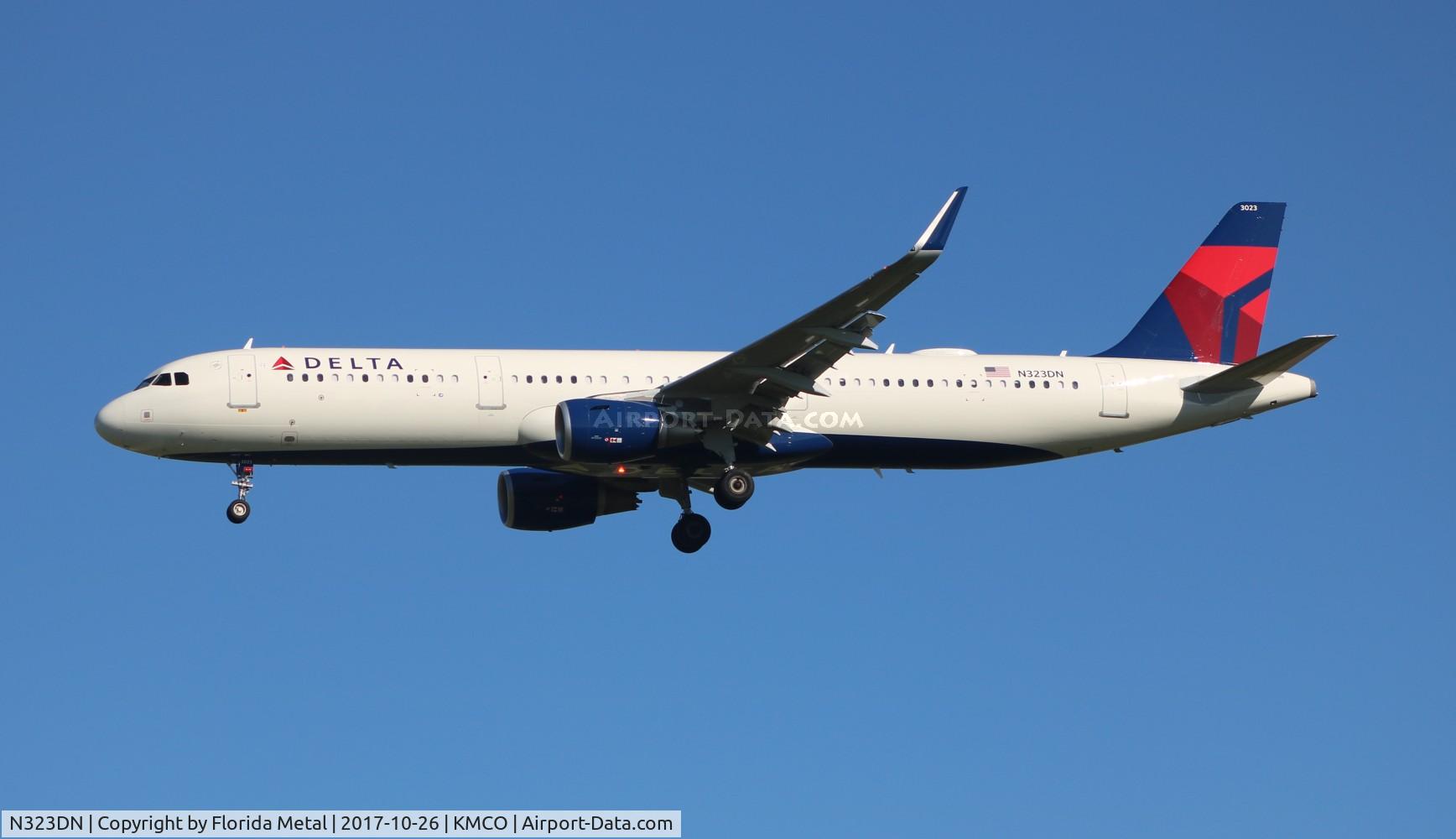 N323DN, 2017 Airbus A321-211 C/N 7672, MCO 2017