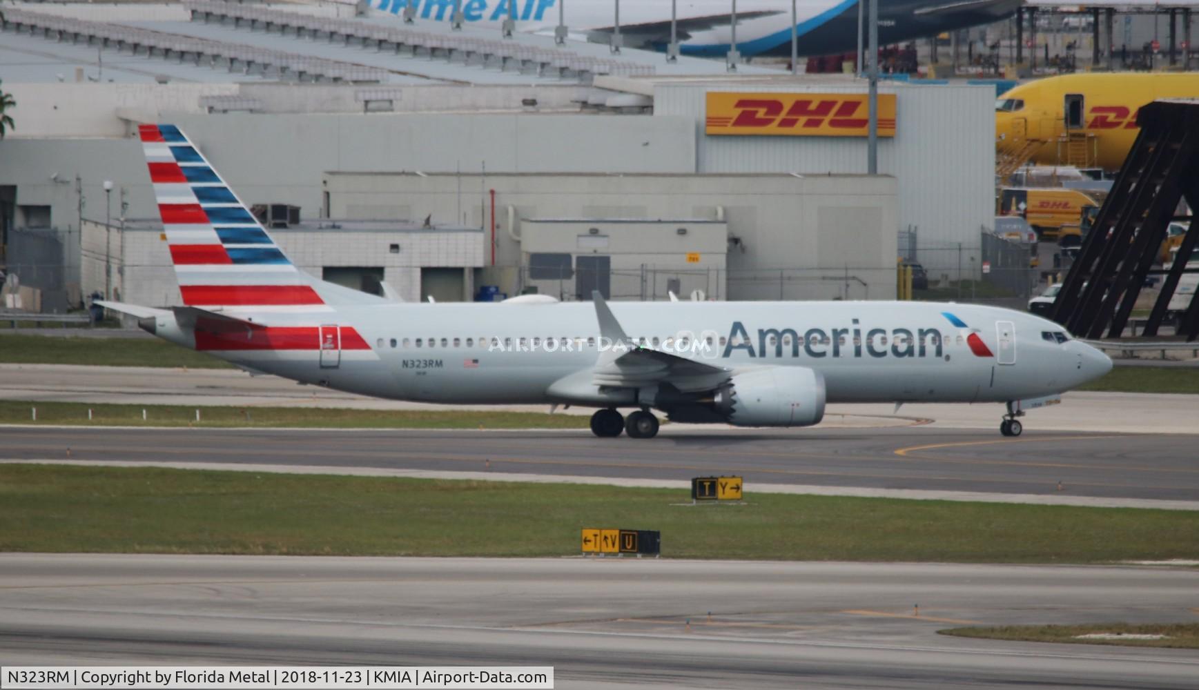 N323RM, 2018 Boeing 737-8 MAX C/N 44453, MIA 2018