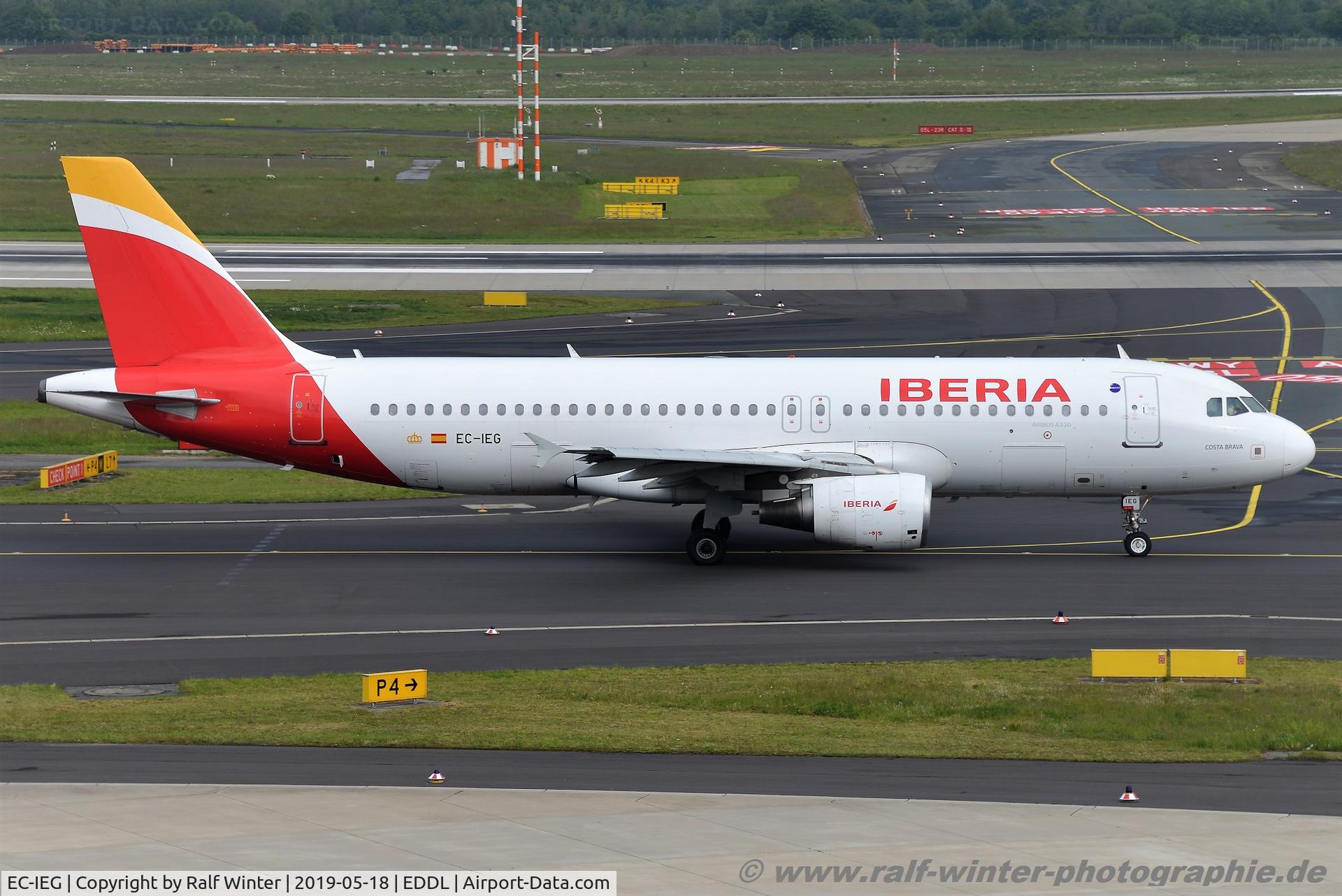 EC-IEG, 2001 Airbus A320-214 C/N 1674, Airbus A320-214 - IB IBE Iberia 'Costa Brava' - 1674 - EC-IEG - 18.05.2019 - DUS
