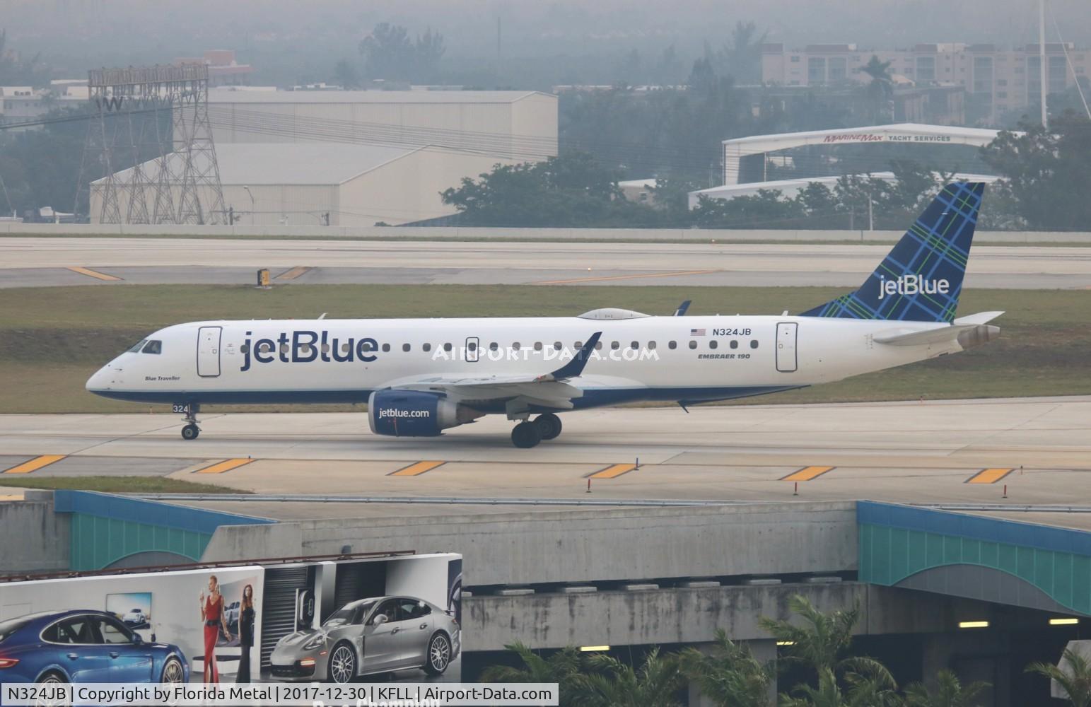 N324JB, 2010 Embraer ERJ-190-100 IGW 190AR C/N 19000388, FLL 2017