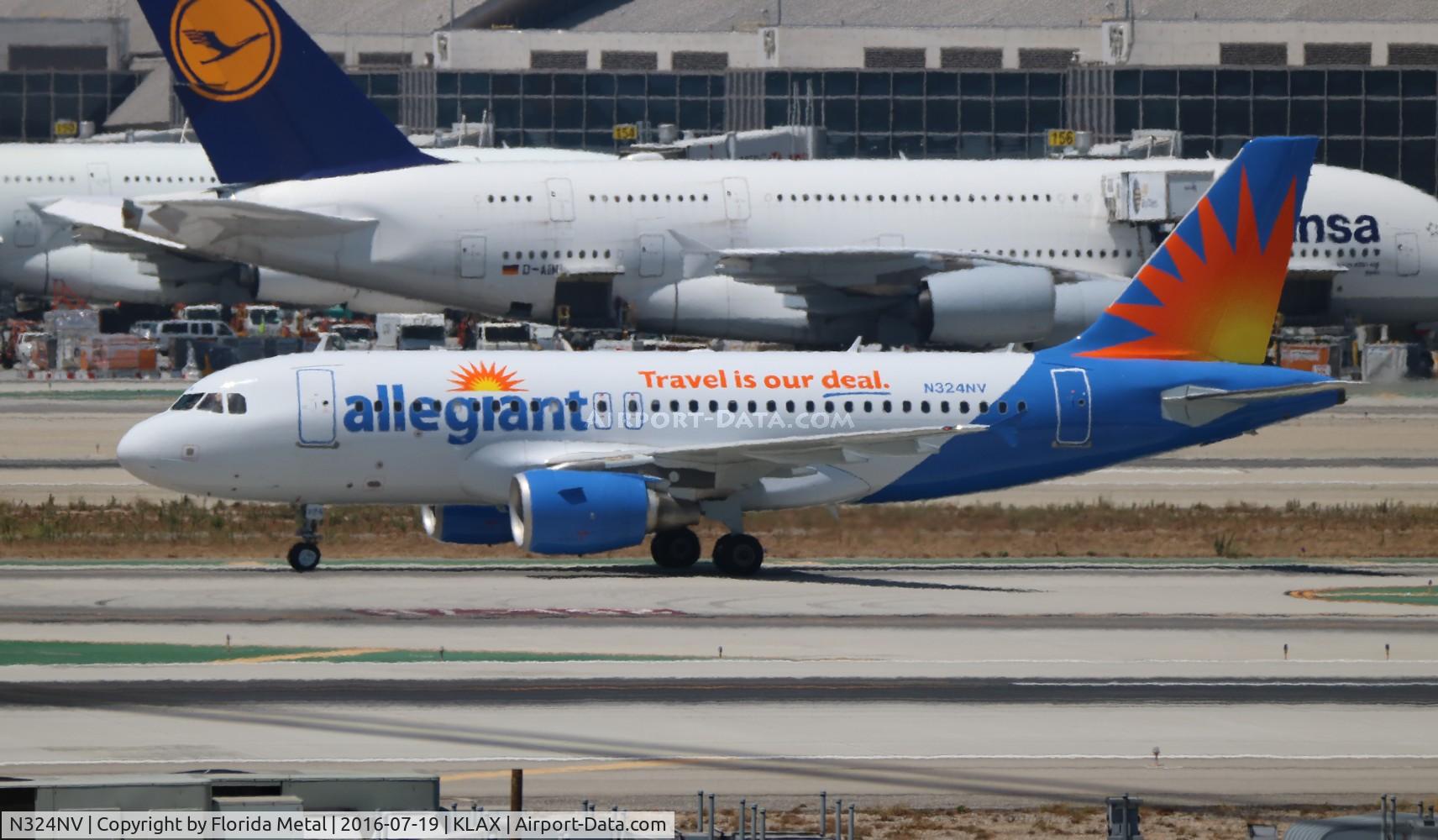 N324NV, 2006 Airbus A319-111 C/N 2709, LAX 2016