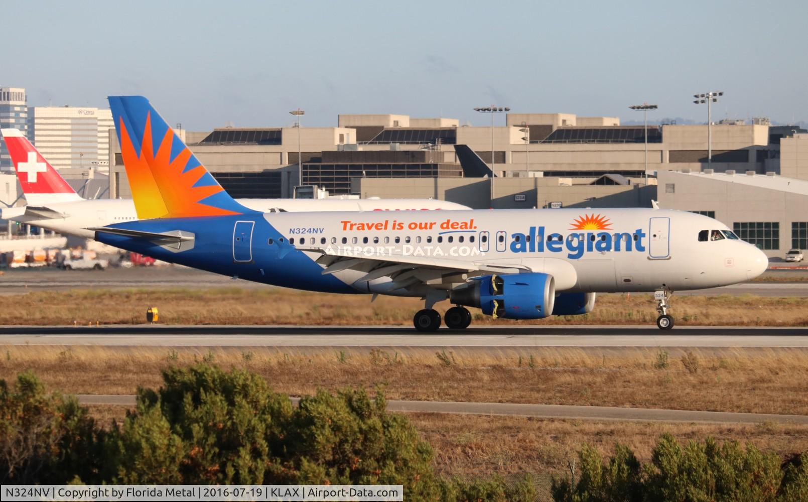 N324NV, 2006 Airbus A319-111 C/N 2709, LAX 2016