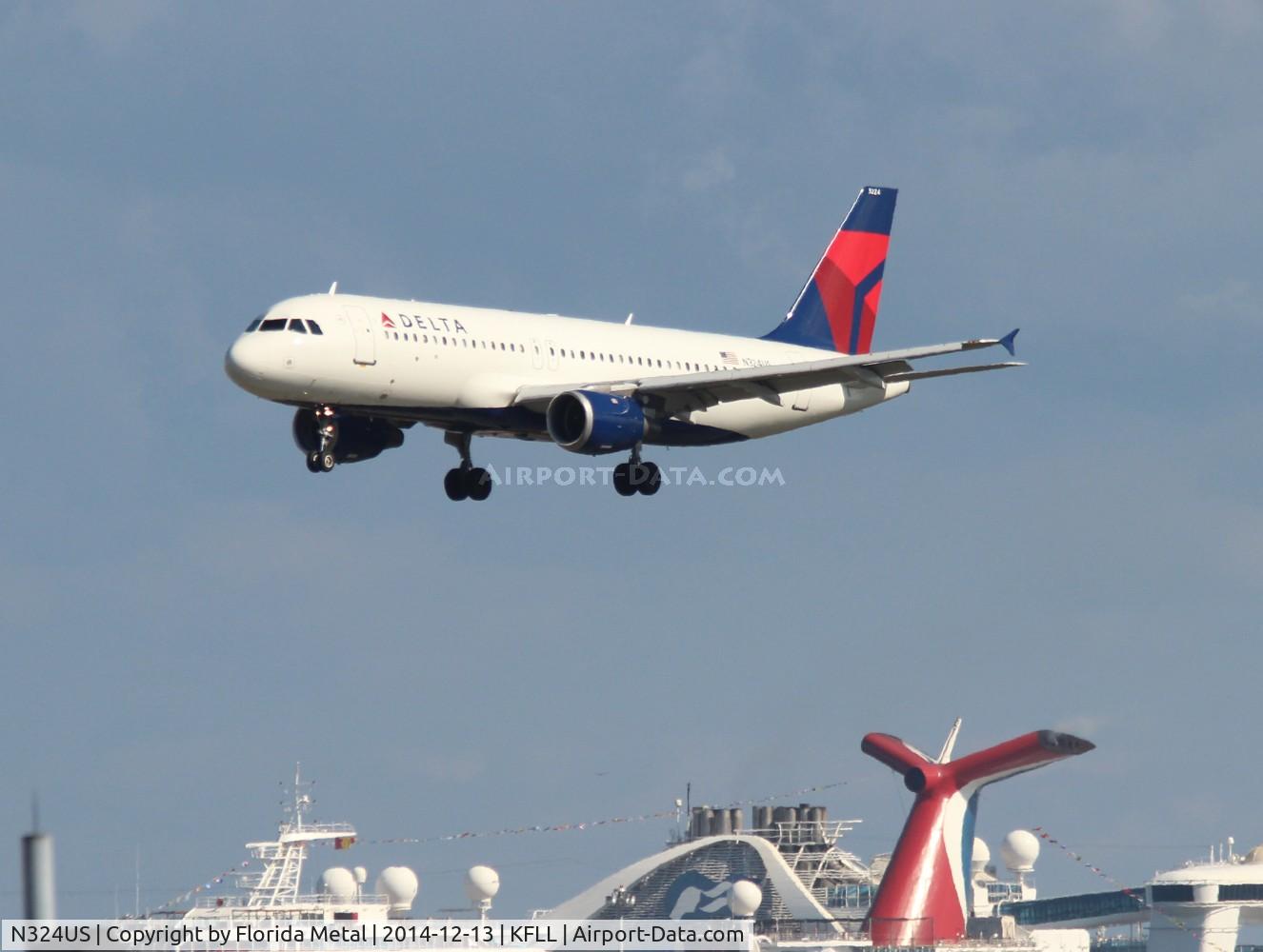 N324US, 1992 Airbus A320-211 C/N 273, FLL 2014
