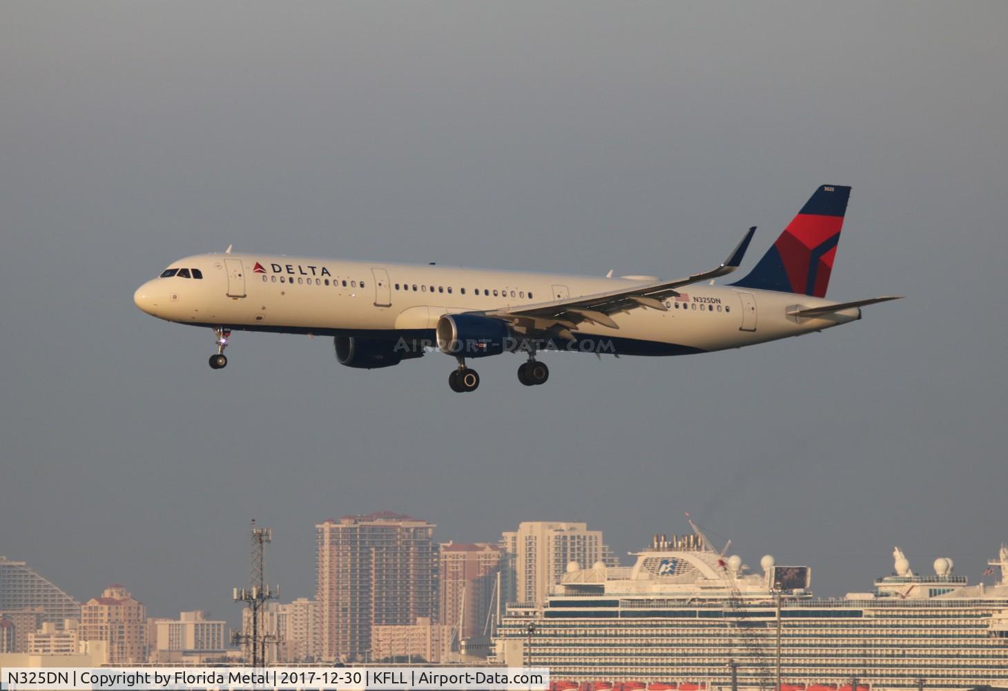 N325DN, 2017 Airbus A321-211 C/N 7709, FLL 2017