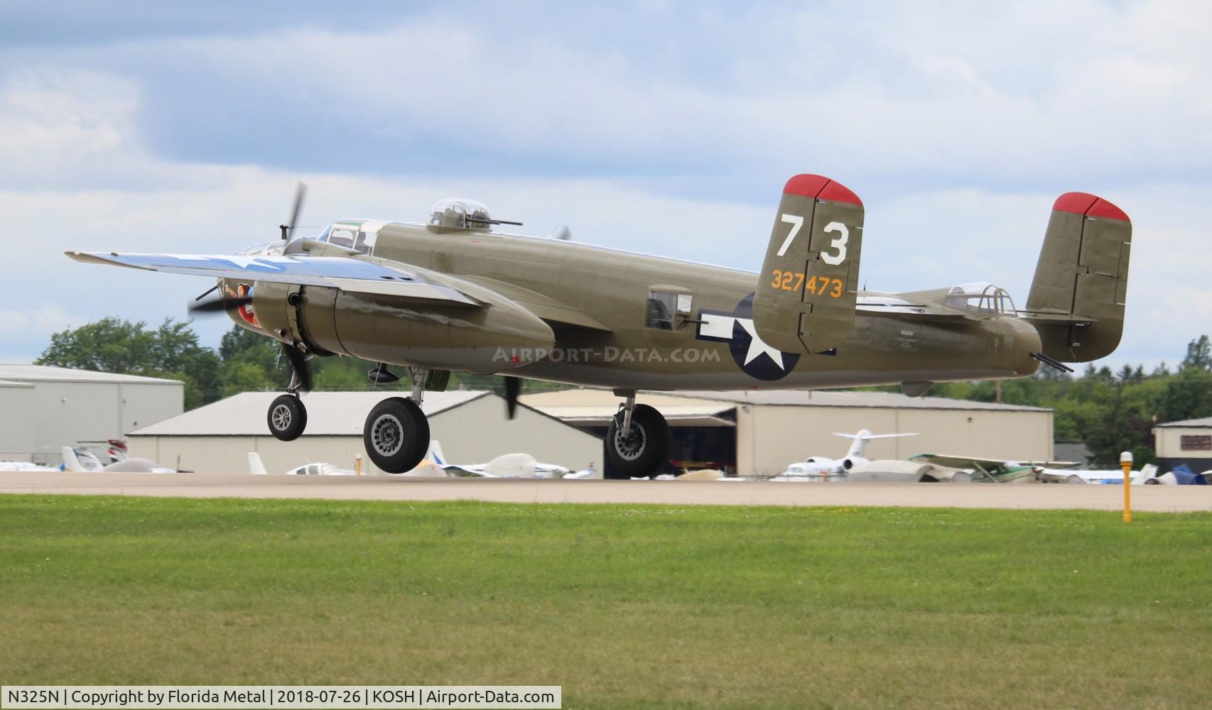 N325N, 1945 North American B-25J-30/32-NC Mitchell Mitchell C/N 108-47452, OSH 2018