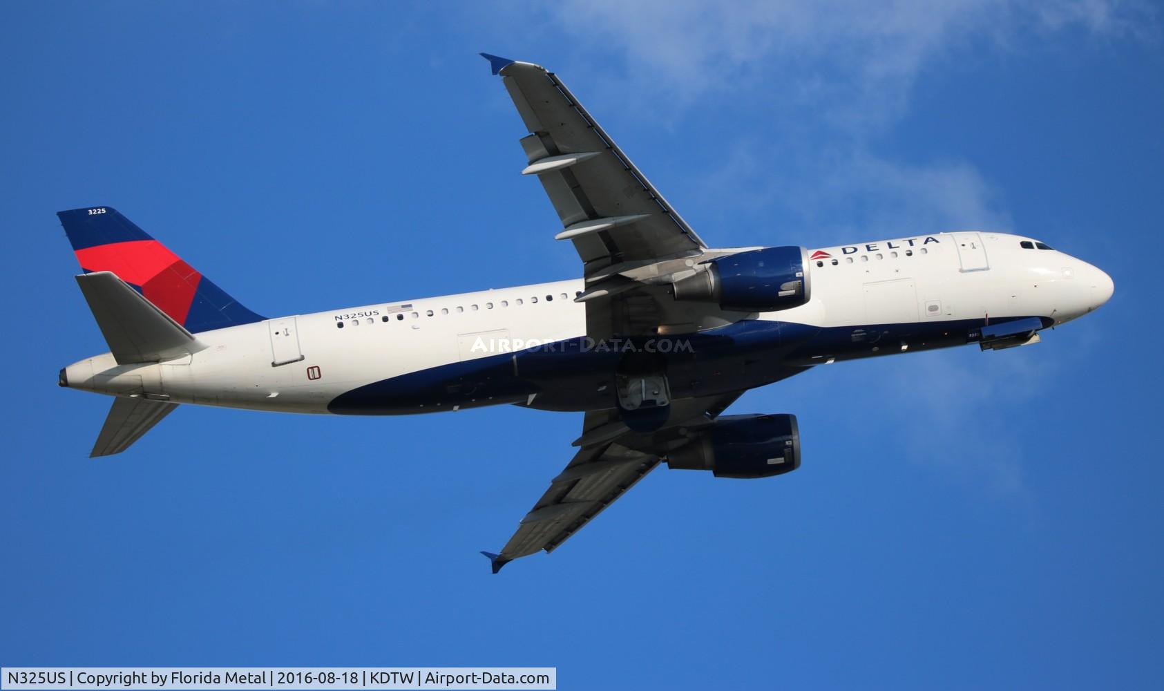 N325US, 1992 Airbus A320-211 C/N 281, DTW 2016