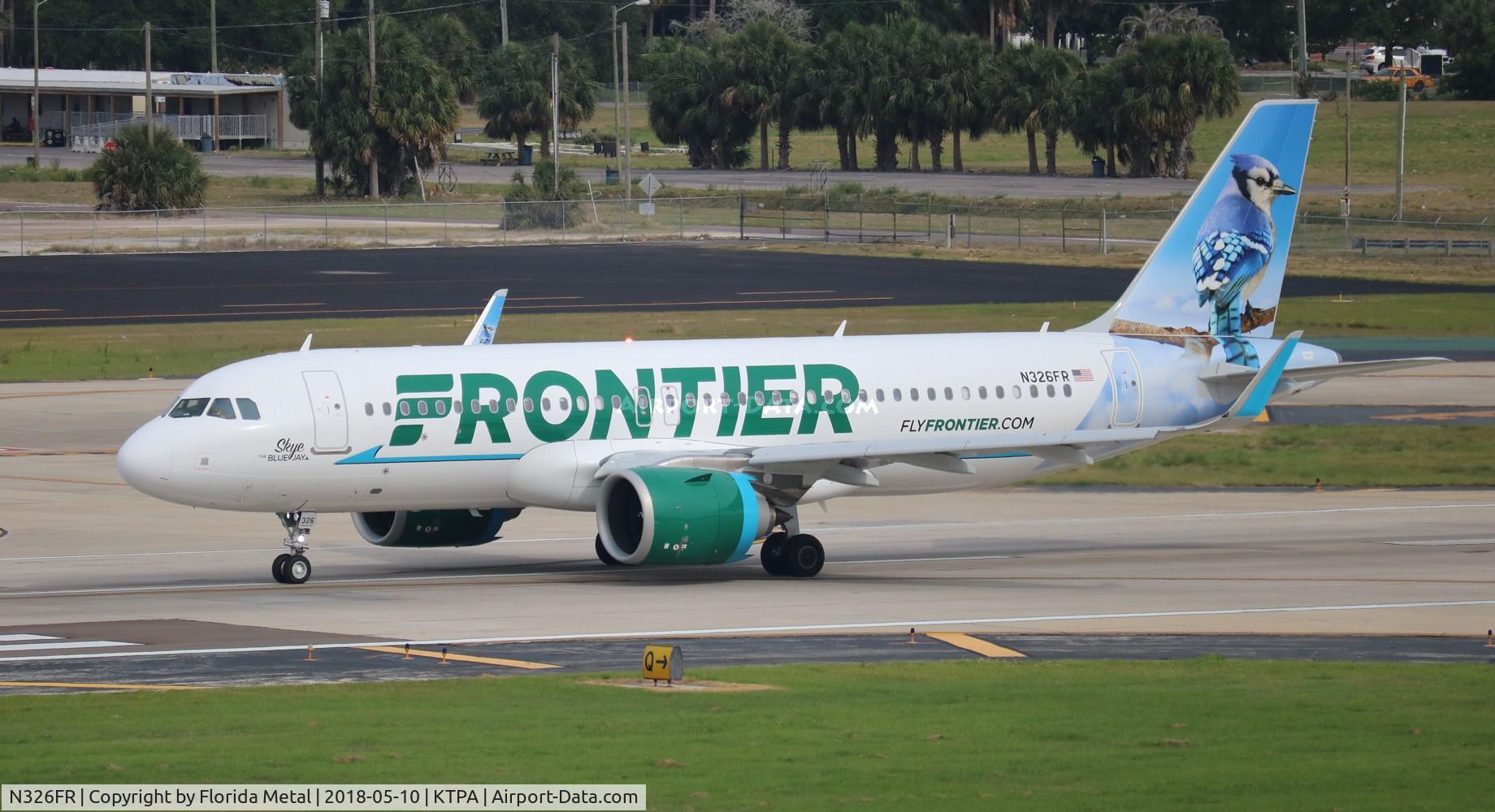 N326FR, 2018 Airbus A320-251N C/N 8102, TPA 2018