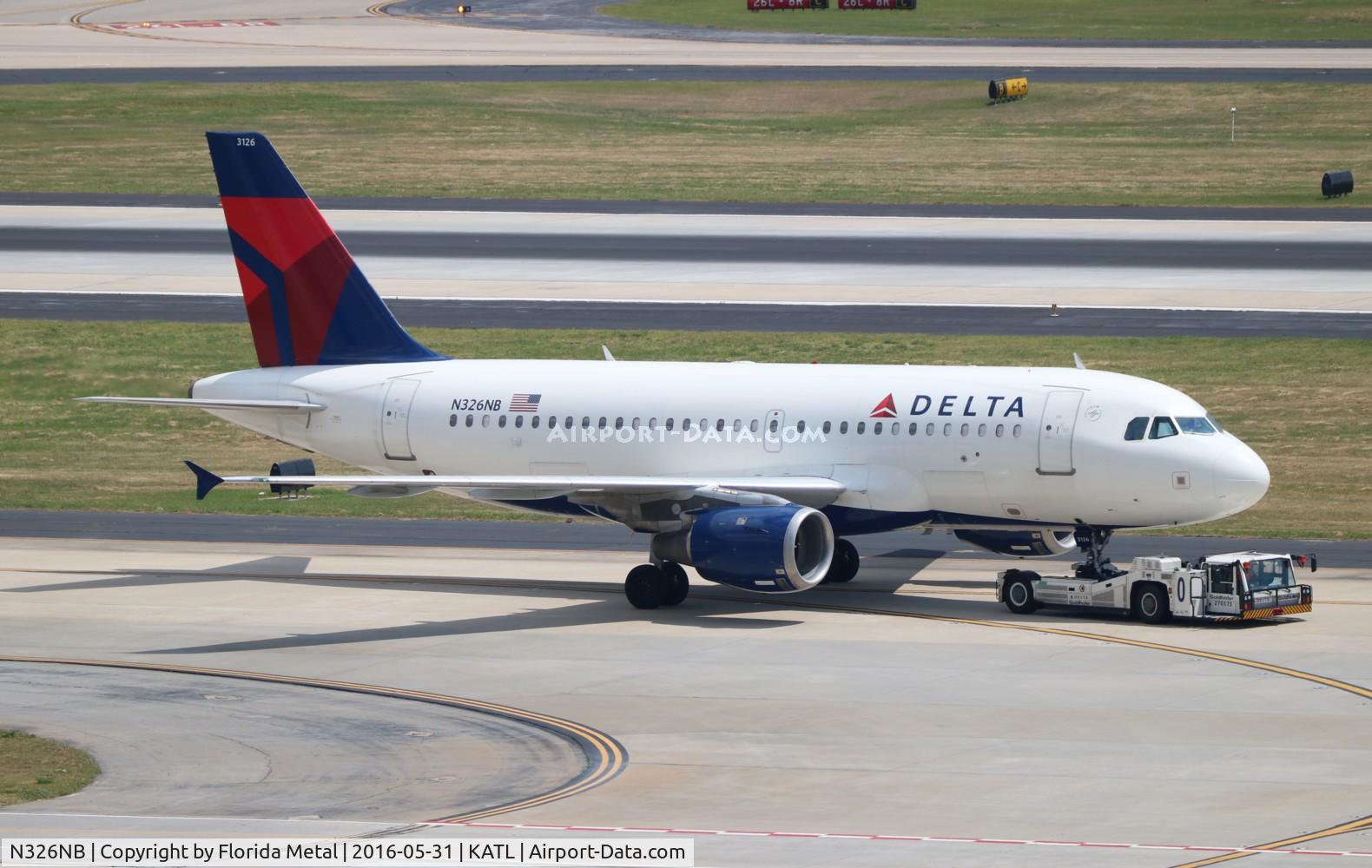 N326NB, 2001 Airbus A319-114 C/N 1498, ATL 2016