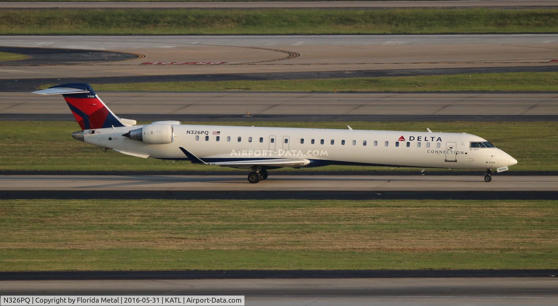 N326PQ, 2014 Bombardier CRJ-900LR (CL-600-2D24) C/N 15326, ATL 2016