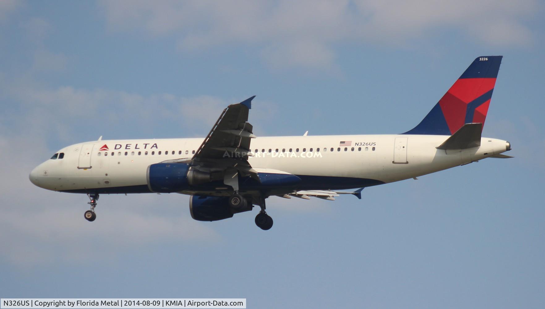 N326US, 1992 Airbus A320-211 C/N 282, DTW 2014