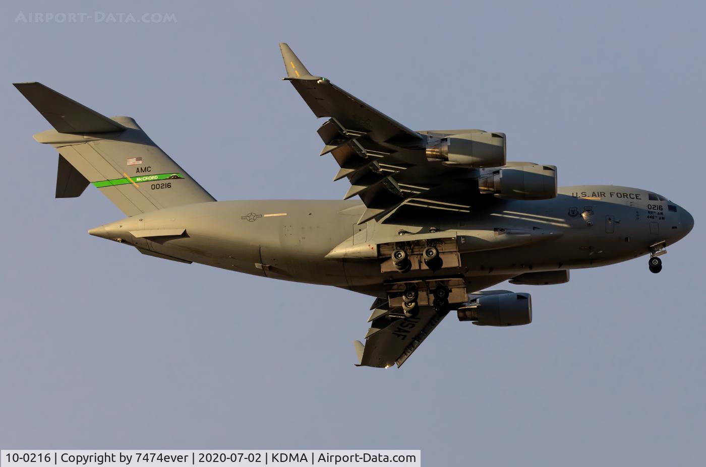 10-0216, 2010 Boeing C-17A Globemaster III C/N P-216, RCH661