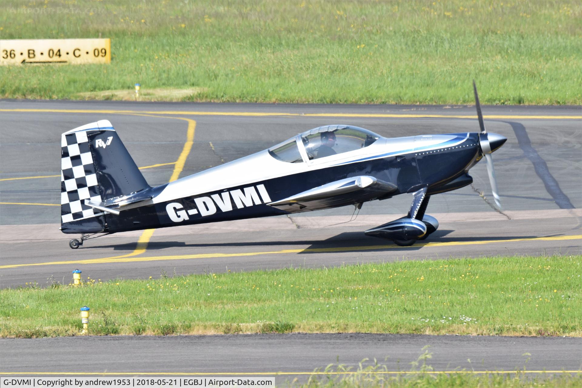 G-DVMI, 2013 Vans RV-7 C/N LAA 323-14860, G-DVMI at Gloucestershire Airport.