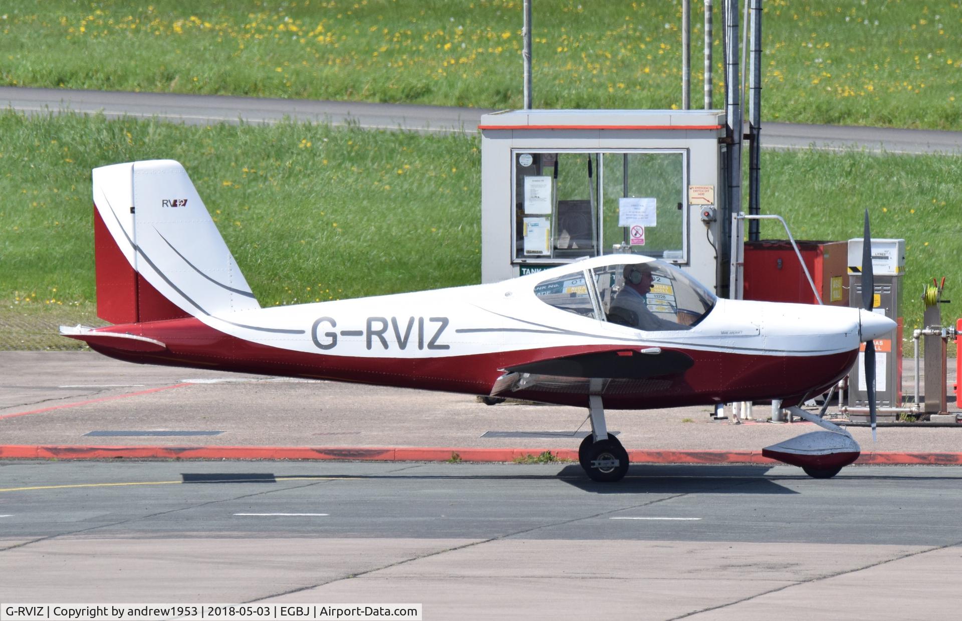 G-RVIZ, 2011 Vans RV-12 C/N LAA 363-15034, G-RVIZ at Gloucestershire Airport.