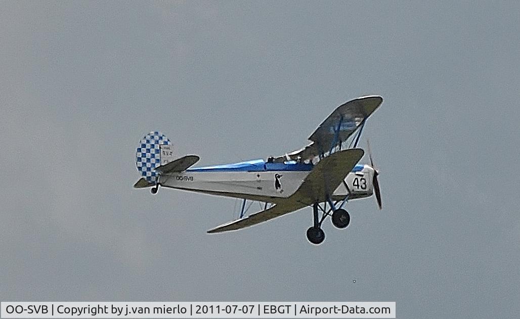 OO-SVB, 1952 Stampe-Vertongen SV-4B C/N 1185, Over Ghent, Belgium