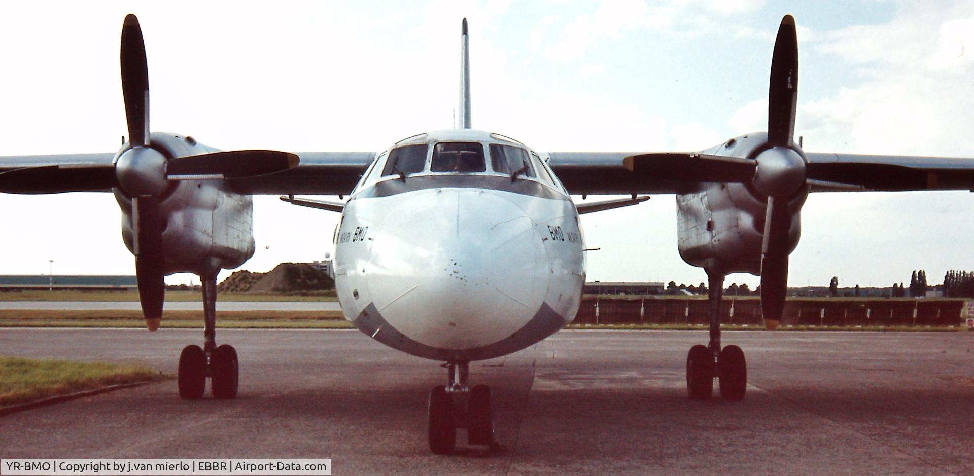 YR-BMO, 1977 Antonov An-24RV C/N 77310710, Brussels G.A.T. slide scan